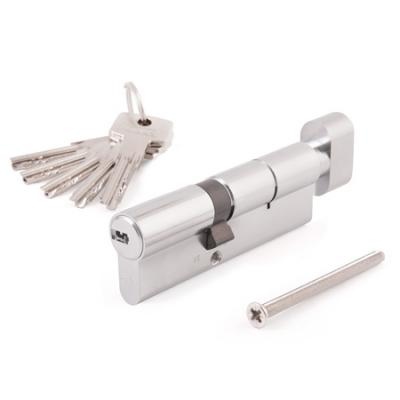 Евроцилиндр «Abus» KD6N 50х60 мм верт. (никель)